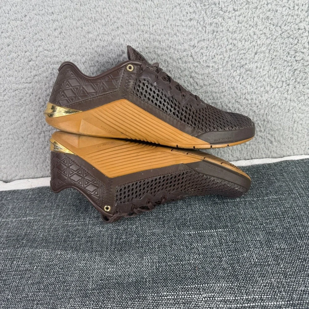 Nike Metcon 6 Training Shoes Mens 9 Brown Gold Gum‎ Premium CV1262-200